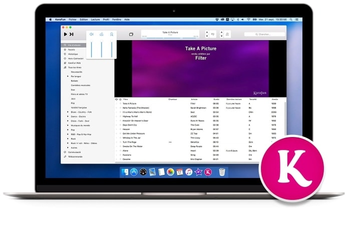 Karafun Mac App Search Feature